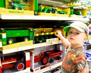 A future farmer already knows good farm equipment!